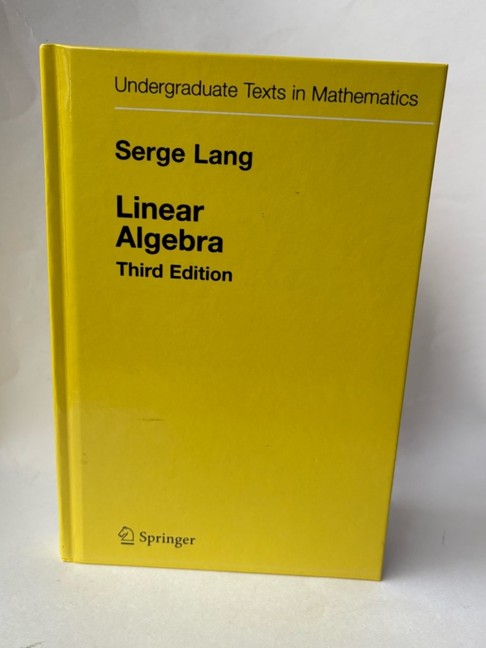 Hardcover Linear Algebra  Third Edition -- Serge Lang